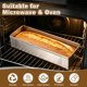 thumbnail image 5 of Uxcell 2Pcs Sartén para Tiramisu, 15.9 x 3.9" Antiadherente con Tapa de Acrílico y Marco Removible, 5 of 7