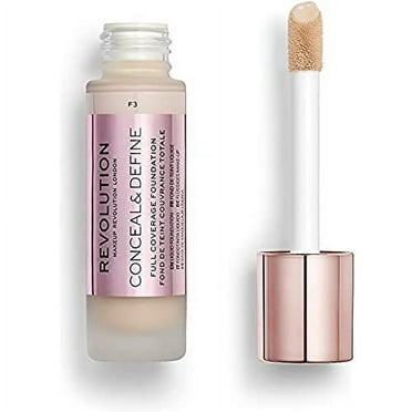 MAKEUP REVOLUTION FULL COVERAGE FOUNDATION- CONCEAL & DEFINE - F3