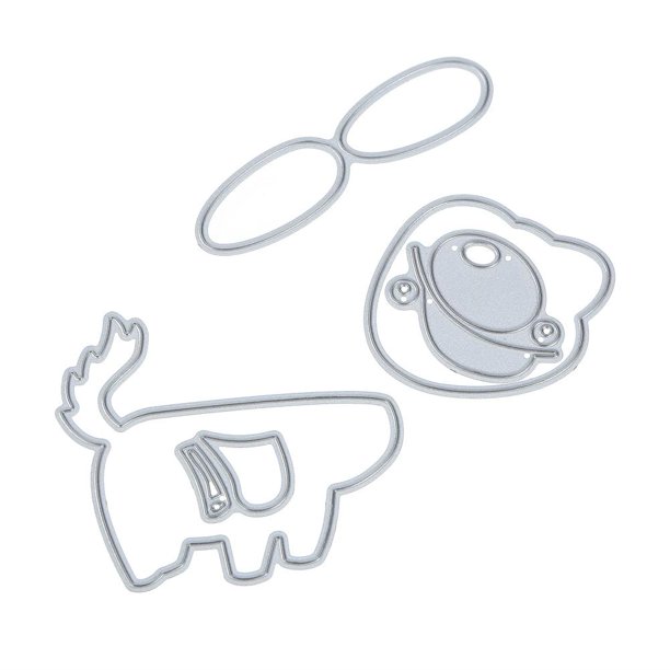 Cuadros Decorativos 5 unids/set troqueles de corte de perro plantilla DIY álbum de recortes en relieve tarjeta de álbum artesanal Likrtyny embutido en tela