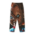 thumbnail image 3 of Lsque Chucky Print Women's Pajama Pants, Lounge Pant - Comfortable Home Wear,Elastic Waistband, Stylish Design-XX-Large, 3 of 9