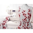 thumbnail image 6 of Soimoi Minky Red Fabric By the Yard - 56 Inch Wide -Florals Print Fabric - Elegant and Timeless Patterns for Fashion and Home Decor Printed Fabric, 6 of 6