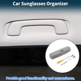 thumbnail image 3 of Estuche para gafas de sol de automóvil Unique Bargains para Jeep Renegade 2015-2023, soporte para gafas de sol, caja de almacenamiento, tela de ABS, gris, 1 juego, 3 of 7