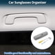 thumbnail image 3 of Estuche para gafas de sol de automóvil Unique Bargains para Jeep Renegade 2015-2023, soporte para gafas de sol, caja de almacenamiento, tela de ABS, gris, 1 juego, 3 of 7