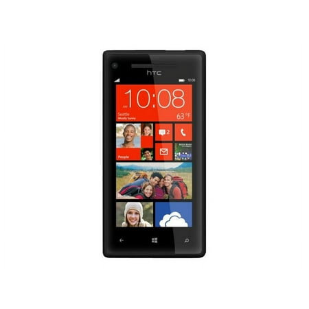 HTC Windows Phone 8X - 3G smartphone - RAM 1 GB / Internal Memory 16 GB - LCD display - 4.3" - 1280 x 720 pixels - rear camera 8 MP - front camera 2.1 MP - Verizon - graphite black
