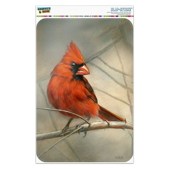 Cardinal Red Bird on Tree Branch Home Business Office Sign