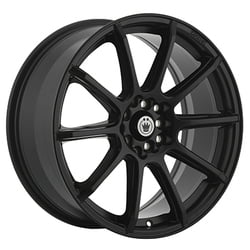 1 Konig 17x7 4X100 / 4X4.50  40 45B Control Black Wheel Rim