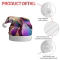thumbnail image 4 of Haiem Rainbow Poodle Urban Street Pattern Santa Hat Confortable Velvet Christmas Hat for Christmas Party Favors Fit for Adults Men Women, 4 of 6