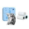 thumbnail image 1 of Riwcyla Pocket Photo Printer Wireless Thermal Label Printer 1080P Instant Print Compatible with iOS Android Smartphone Built,in Battery with 3 Rolls Printer Paper for Travel List Study Note Work Me, 1 of 6