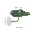thumbnail image 3 of Clearance! Zguuel Fish Tank Decoration Artificial Aquarium Plants Resting Leaves 4 Realistic Aquarium Leaves 5.12 Inches Rest Bed Tank Sleeping Hiding For Breeding Playing Aquarium, 3 of 5