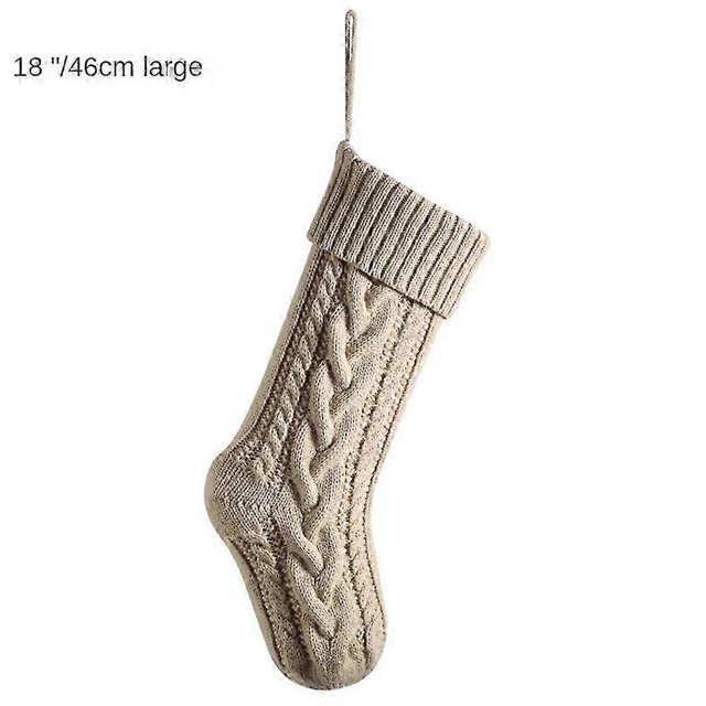 Medias navideñas de 46 cm para niños, medias de punto de cable de gran tamaño, decoraciones navideñas para fiestas familiares, color 04