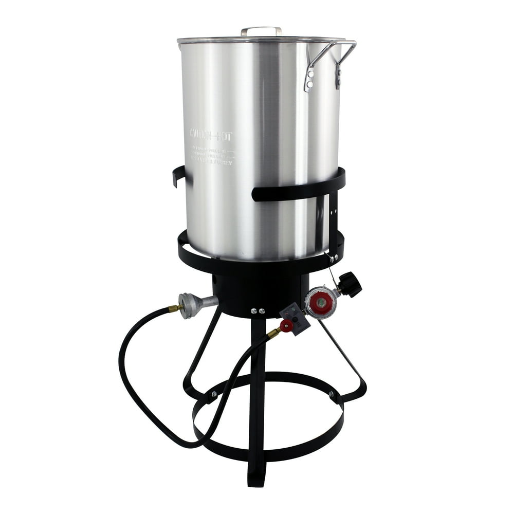 Nesco 30 Qt Aluminum Turkey Fryer w/ Spigot