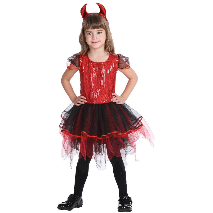 Sequin Red Devil Child Halloween Costume - Walmart.com
