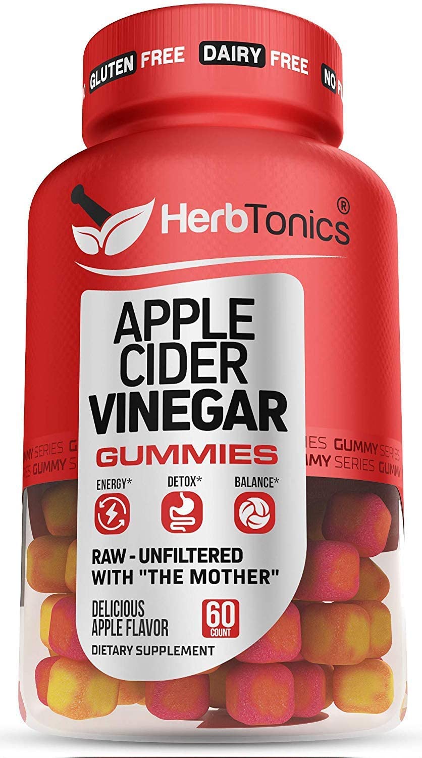 Apple Cider Vinegar Gummies with Mother Unfiltered ACV Gummies - Gummy ...