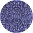thumbnail image 1 of Ahgly Company Machine Washable Indoor Round Persian Blue Traditional Area Rugs, 6' Round, 1 of 4