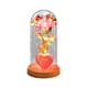 thumbnail image 2 of Rosa preservada para siempre en cristal con decoración de corazón ligero, funciona con pilas, regalo de San Valentín para mamá, hija, abuela , Rosa Rosa rosada, 2 of 8