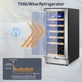 thumbnail image 4 of Tittla 15 inch Wine Refrigerators Cooler,30 Bottle Freestanding & Built-in for Home Bar, Apartment, 4 of 16