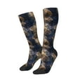 thumbnail image 2 of Haiem Watercolor Snake Skin Socks, Funny Novelty Crazy Design Cotton Socks Sports Socks Knee High Socks For Men, Women,1Pairs - Gift For Working Friends, 2 of 9