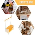 thumbnail image 3 of 1 Set Doll Garment Rack With Dolls Clothes Hanger Doll Clothes Storage Rack Baby Shower Supplies, 3 of 9