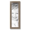 thumbnail image 2 of ArtToFrames 7" x 23" Aged White Gold Picture Frame, 7x23 inch Silver Wood Poster Frame (WOM-2036),  Pack, 2 of 7