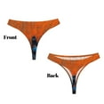 Disketp Orange Net Fishing Boat Seamless Women Underwear Thongs,No Show