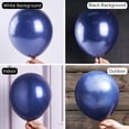 thumbnail image 3 of Balloon PartyWoo, 140 unidades, 45, 30, 25, 13 cm, color azul marino, perla, 3 of 6