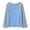 Light Blue, variant on B91xZ Girls T-Shirt Casual Long Sleeve Raglan Sleeve T Shirts Crewneck Tunic Tops Kids Teen Color (Light Blue, 10-11 Years)