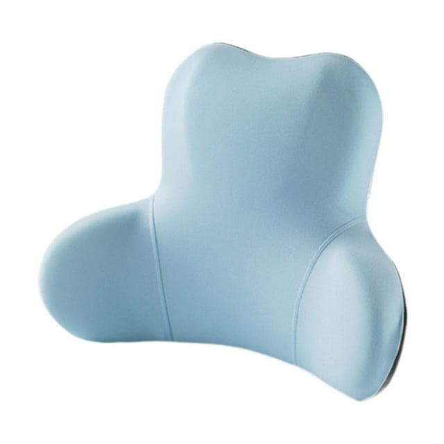 Almohada de apoyo lumbar Cojín de respaldo de silla transpirable Accesorios de cojín de apoyo Azul