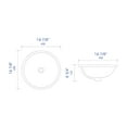 thumbnail image 2 of ALFI brand ABC601 White 17" Round Undermount Ceramic Sink, 2 of 10