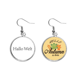 thumbnail image 1 of Hola mundo aleman Pendiente del lóbulo de la joyería del pendiente de la hoja del otoño Unbranded M, 1 of 3