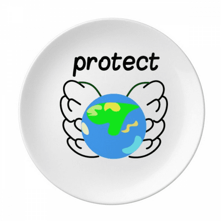 

Protect Earth Hometown Art Deco Fashion Plate Decorative Porcelain Salver Tableware Dinner Dish