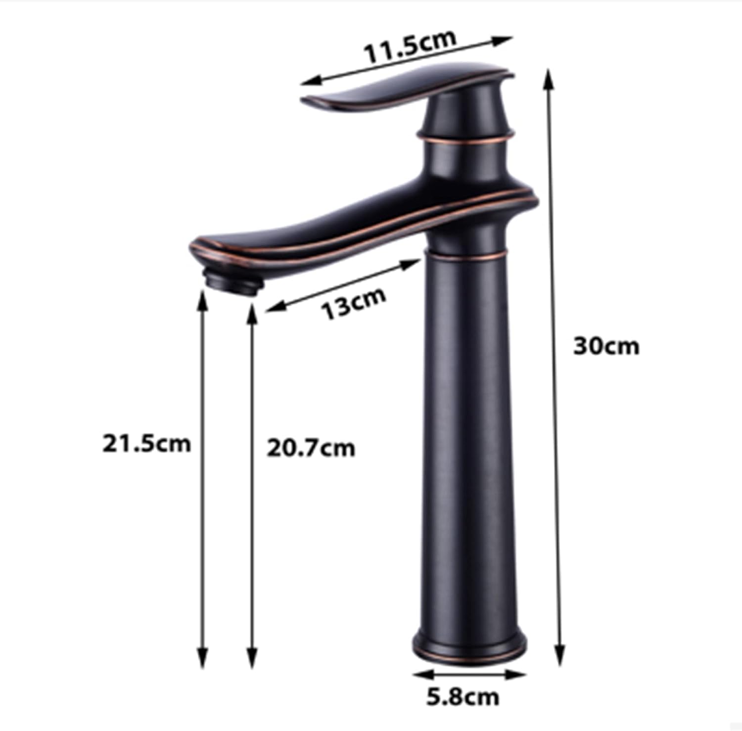 Vintage Bathroom Faucet, Antique Brass Bathroom Vanity Faucet, Sink Faucet Hot and Cold Mix Tap, Single Handle Bathroom Faucet, Antique High