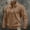 #G06-Khaki, variant on Quarter Zip Mock Neck Sweatshirt For Men, Solid Color Pullover Top, Casual Athletic Long Sleeve Shirt For Daily Wear