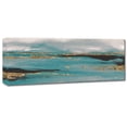 thumbnail image 2 of Trademark Fine Art 'Gilded Storm II Teal Grey Crop' Canvas Art by Chris Paschke, 2 of 3