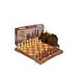 thumbnail image 1 of FixtureDisplays® Chess Set 11"x9.4" Folding Standard Travel International Chess Game Board Set with Magnetic 16701, 1 of 6