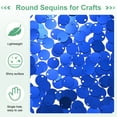 thumbnail image 2 of Uxcell Lot de 6 Paillettes Rondes Plates de 10 mm pour Projets DIY/couture [Bleu Saphir], 2 of 6