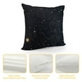 thumbnail image 4 of COMIO  Space Galaxy Stars Constellation Throw Pillow Cover Cosmos Planet Moon Sun Black Space Field Warm Cushion Case for Home Office Sofa Chair Bedroom, 4 of 5