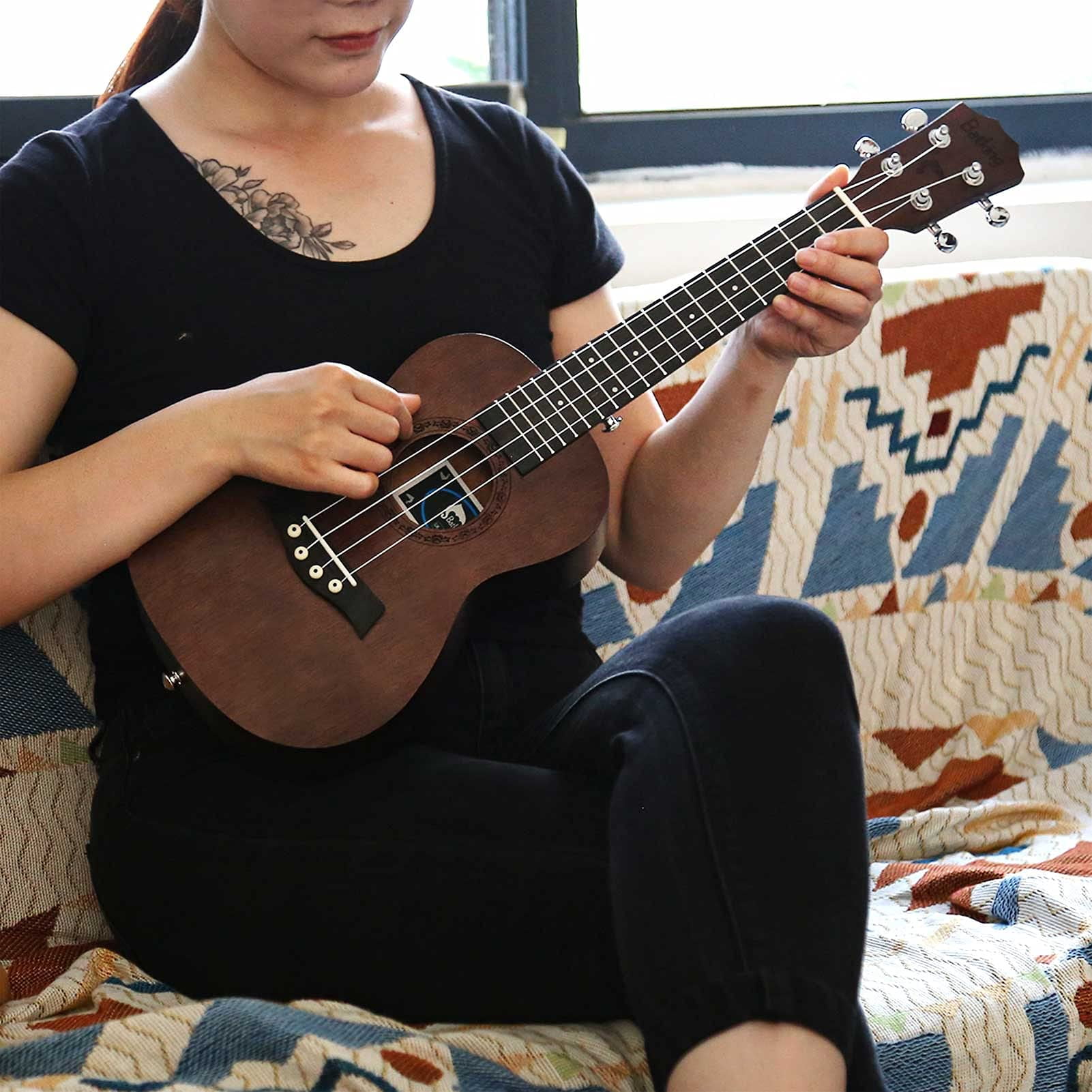 Batking Tenor Ukulele For Adults Solid Mahogany Top Tenor Ukelele 4-String with Gig Bag 26 Inch Instruments Musicales Para Adultos