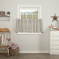 thumbnail image 5 of VHC Brands Frayed Lattice Curtain Valance, Creme & Black, 16x60, 5 of 8