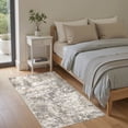 thumbnail image 3 of MICGEEK 3x5 Washable Area Rugs for Living Room, Modern Abstract Printed Rug, Vacuum-Friendly, Non Slip Indoor Rug for Bedroom Dining Room Home Decor Carpet, Gray/Brown, 3 of 7