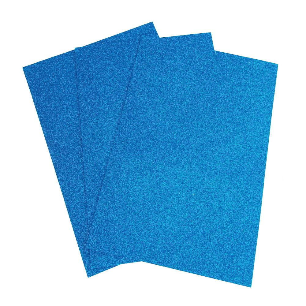 SelfAdhesive Glitter EVA Foam Sheet, 8Inch x 12Inch, 3Count, Light