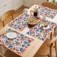 thumbnail image 5 of Independence Day Placemats Set of 6, U. S. Flag Themed Love Heart Five-Pointed Stars Retro Non-Slip Place Mats Washable Table Mats for Kitchen Dining Table Decorations Indoor/Outdoor, 5 of 9
