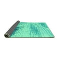 thumbnail image 2 of Ahgly Company Indoor Rectangle Abstract Turquoise Blue Modern Area Rugs, 5' x 7', 2 of 4