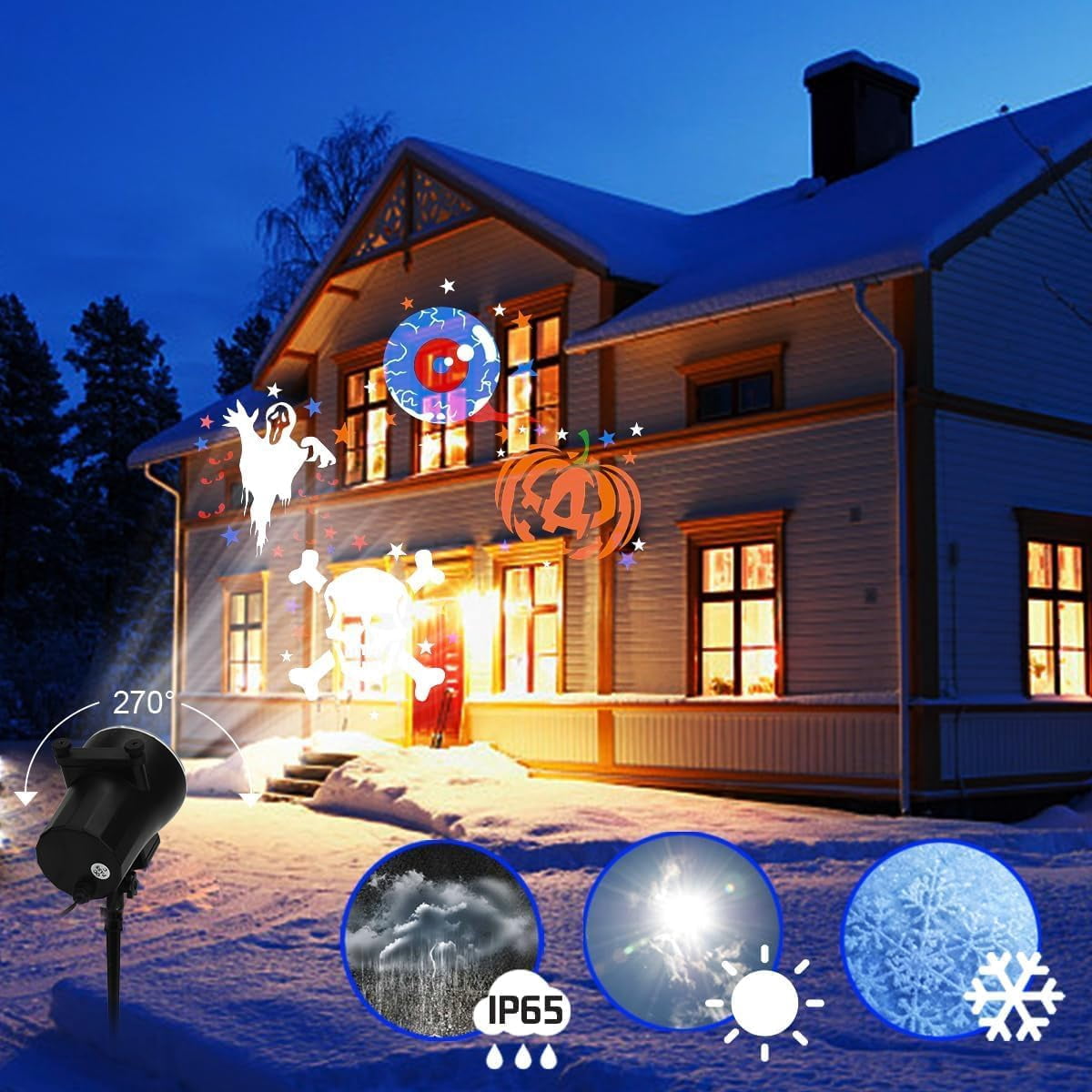 Panfright Halloween Projector, Christmas Projector Lights Indoor