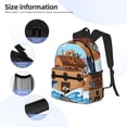 thumbnail image 5 of Fotbe Animals on Noah's Ark Lightweight Casual Laptop Backpack for Men and Women, Daily use Waterproof backpack, Backpack for College, 5 of 8