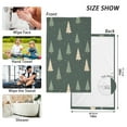 thumbnail image 6 of Yayeee 2 Pack Hand Towels for Bathroom 100% Cotton 16" x 28" Soft Absorbent Kitchen Towel, Beige Christmas Trees, 6 of 7