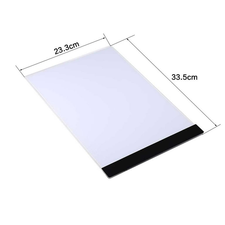  Santek Eye Friendly A4 Light Box, LED Tracing Light Pad with  USB-C Cable & 2 Magnets  Ultra-Thin Adjustable Stepless Brightness Light  Board for Diamond Painting, Weeding Vinyl, Art, Drawing