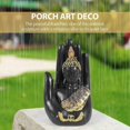 thumbnail image 4 of Thai Buddha in the Palm Statue Figurine, Buddha Sculpture-Indoor/Outdoor Decor for Garden,Patio,Por, 4 of 5