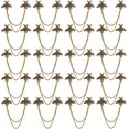 thumbnail image 1 of 20 Pcs Épingles Rétro Abeille Col à Revers Broche Animale avec Chaîne à Pampilles Accessoires de Mode pour Hommes Femmes, Or, 1 of 7