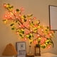 thumbnail image 1 of Guirnalda de luces LED de ratán con hojas de arce para Acción de Gracias | Rama flexible de 180 cm con luces blancas cálidas | Decoración navideña a pilas para el hogar y fiestas, 1 of 6