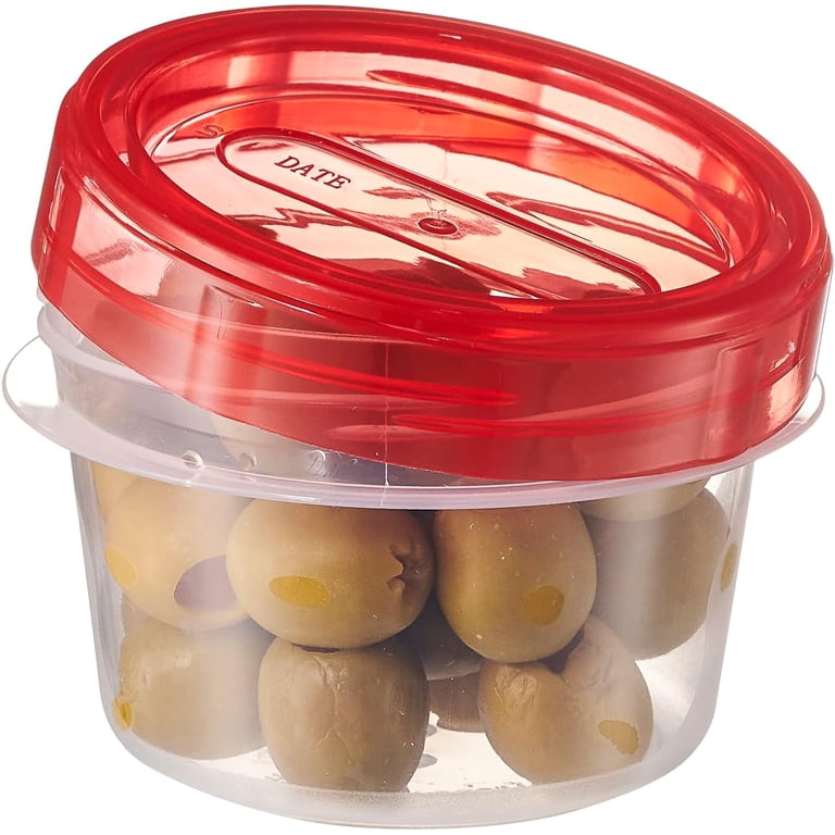 PLASTCPRO [16 Oz 10 Pack] Twst Top Del Contaners Clear Bottom Wth